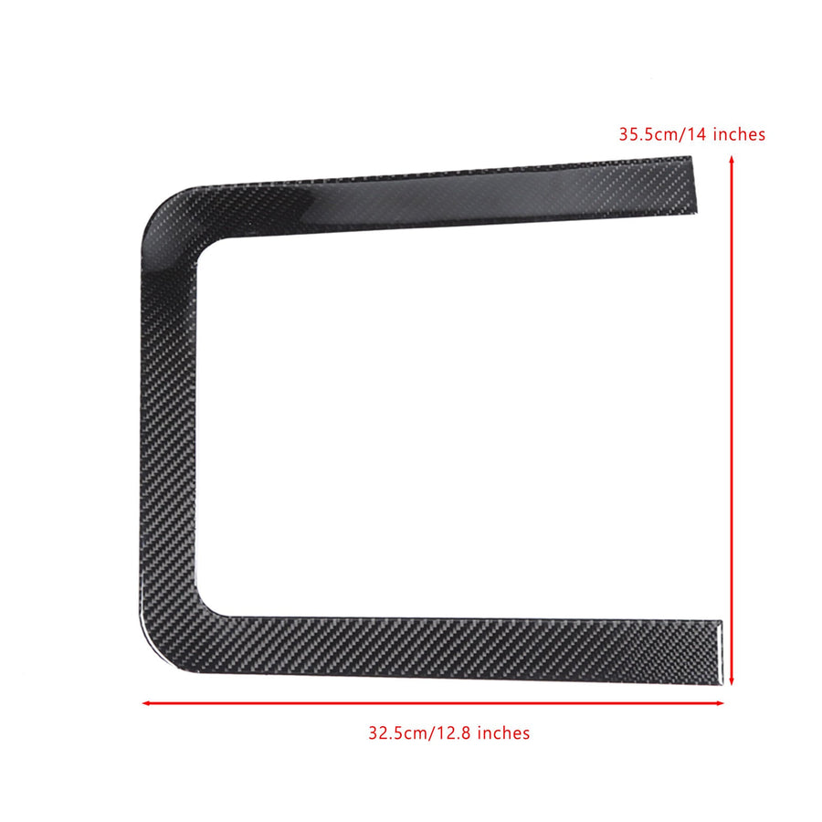 Carbon Fiber Interior Center Console Storage Box Cover Trim For Ford F150 2015- Generic US Part One