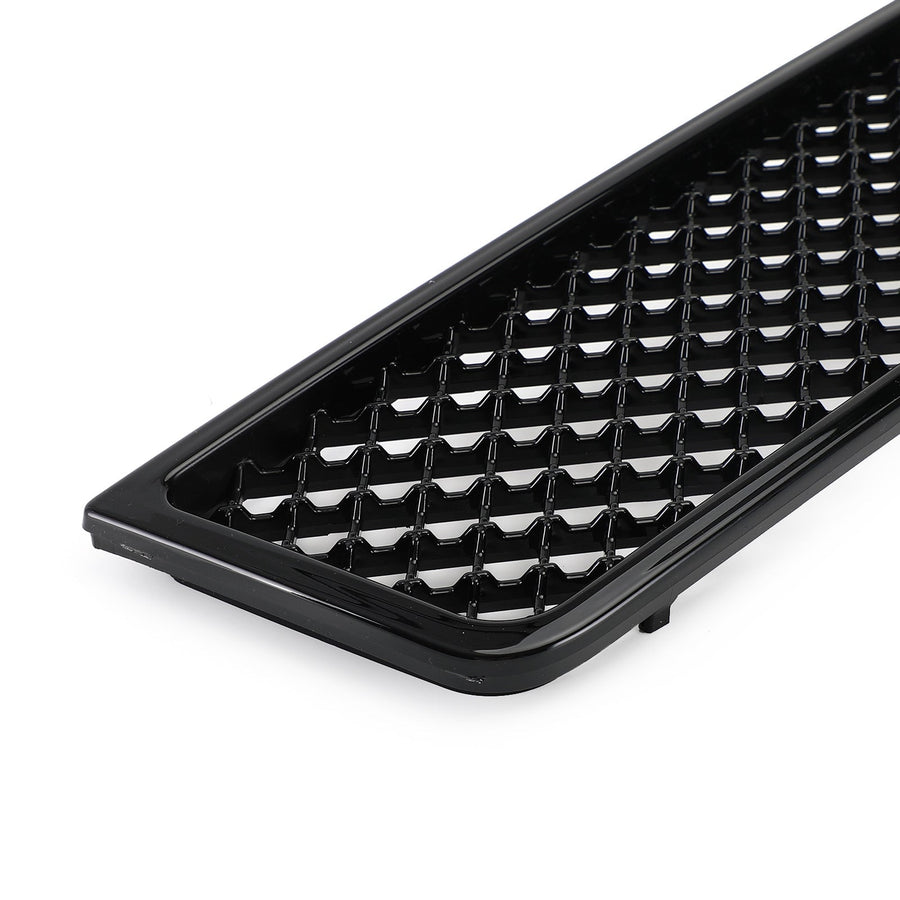 07-14 Chevy Tahoe/Suburban 2PCS Glossy Black Mesh Front Bumper Grille Generic U.S. Part One