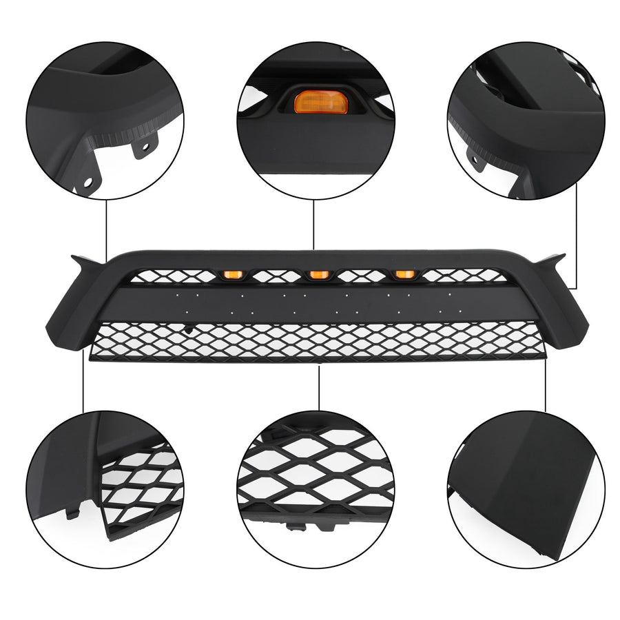 10-13 4Runner TRD Pro Style Front Bumper Grille Matte Black Grill Generic U.S. Part One