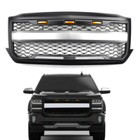 Thumbnail for 2016-2018 Chevrolet Chevy Silverado 1500 Front Bumper Grille With Amber Lights Generic US Part One
