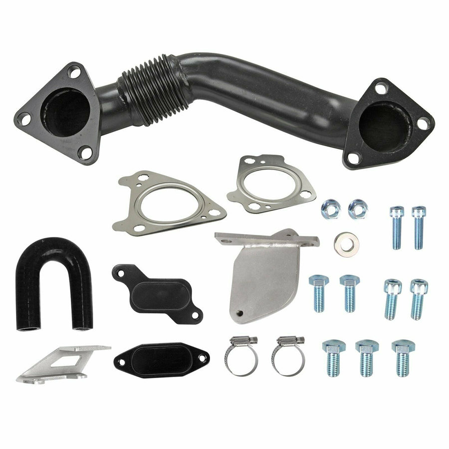 6.6 LMM Duramax EGR Delete&Passenger Up Pipe for 07-10 Chevy Chevrolet Silverado GMC 2500 3500 U.S. Part One