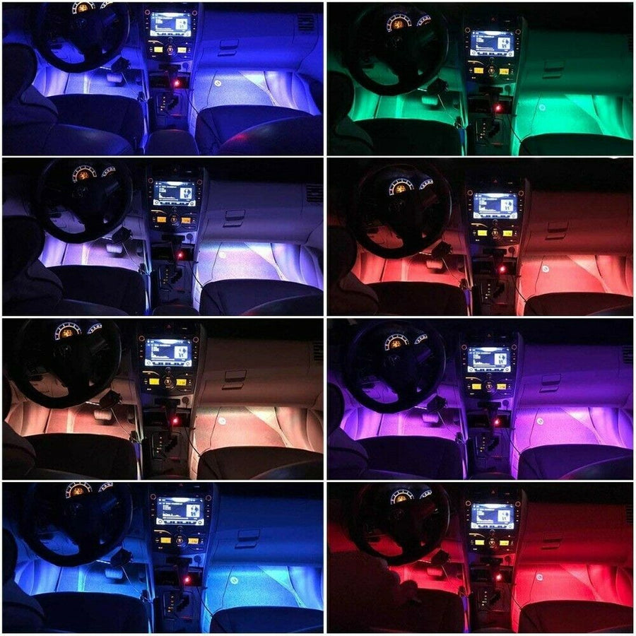 Atmosphere Light RGB 48 LED Car Accessories Interior for Ford F150 F250 Strip APP Bluetooth Control U.S. Part One