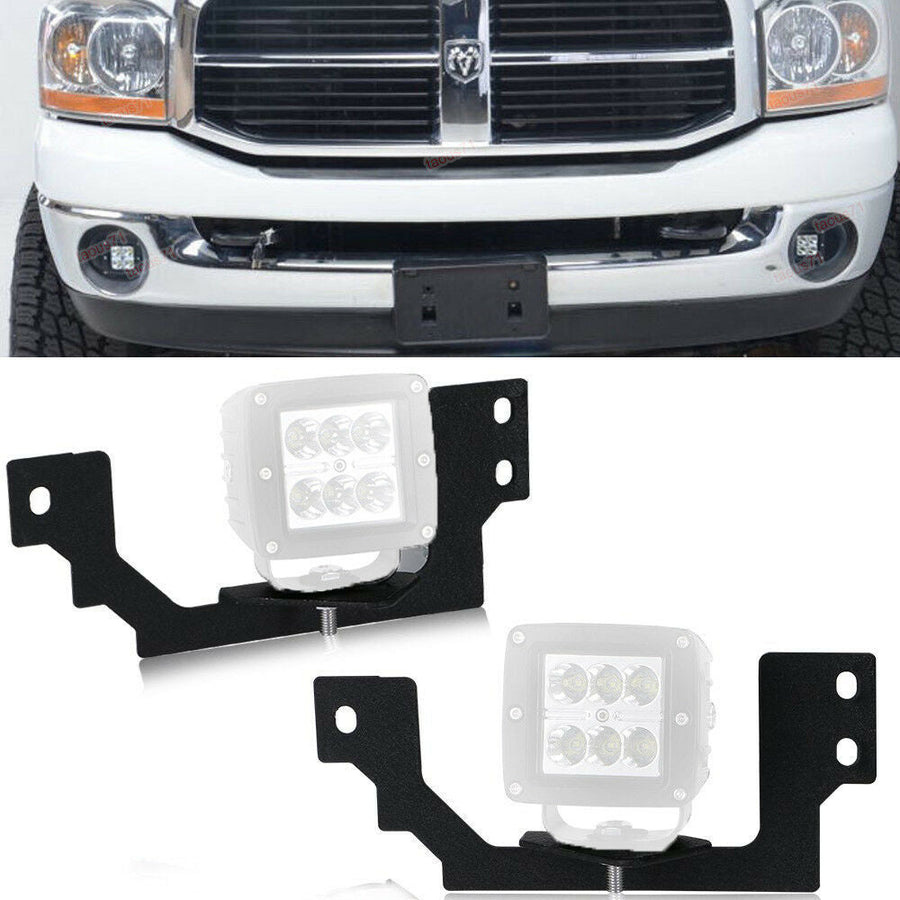 30 Inch Curved LED Bar+Cube Fog Light Front Bumper Kit FIT for 2003-2009 Dodge Ram 2500 3500 U.S. Part One