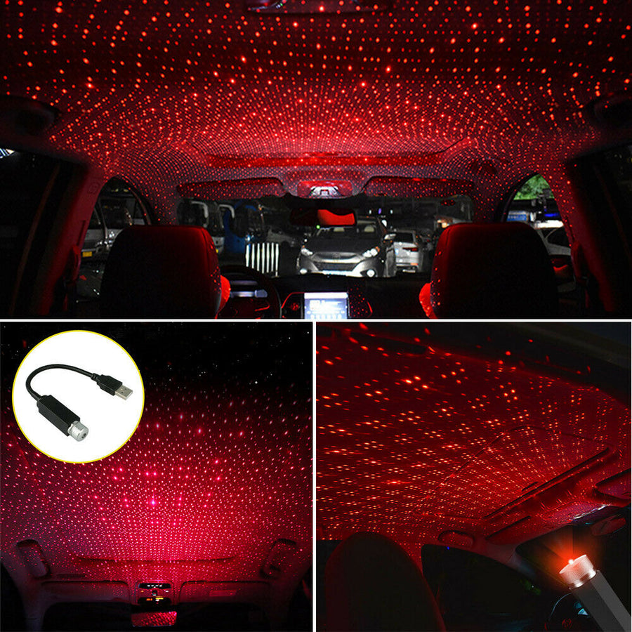 Car Roof Atmosphere Lamp for Ford F150 F250 USB LED  Ambient Star Starry Light Projector Accessories U.S. Part One