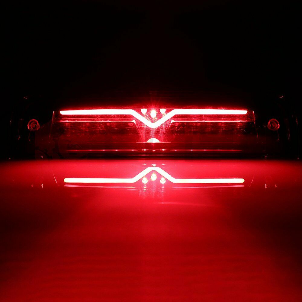 3RD Brake Light Tail Lamp Clear Lens Black for 10-17 Dodge Ram 1500 2500 3500
