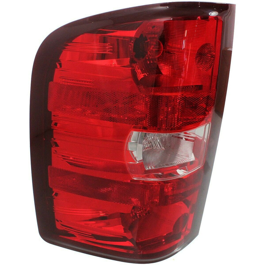 Halogen Tail Light Set 1500 Clear/Red Lens w/Bulbs for 2010 Chevy Silverado 2Pcs U.S. Part One