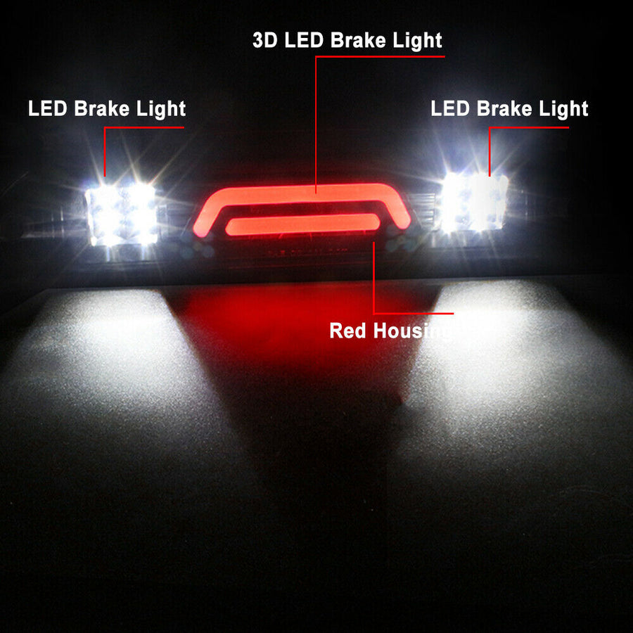 Super Duty LED 3rd Third Brake Cargo Light for 1999-2016 Ford F-250 F-350 F-450 U.S. Part One
