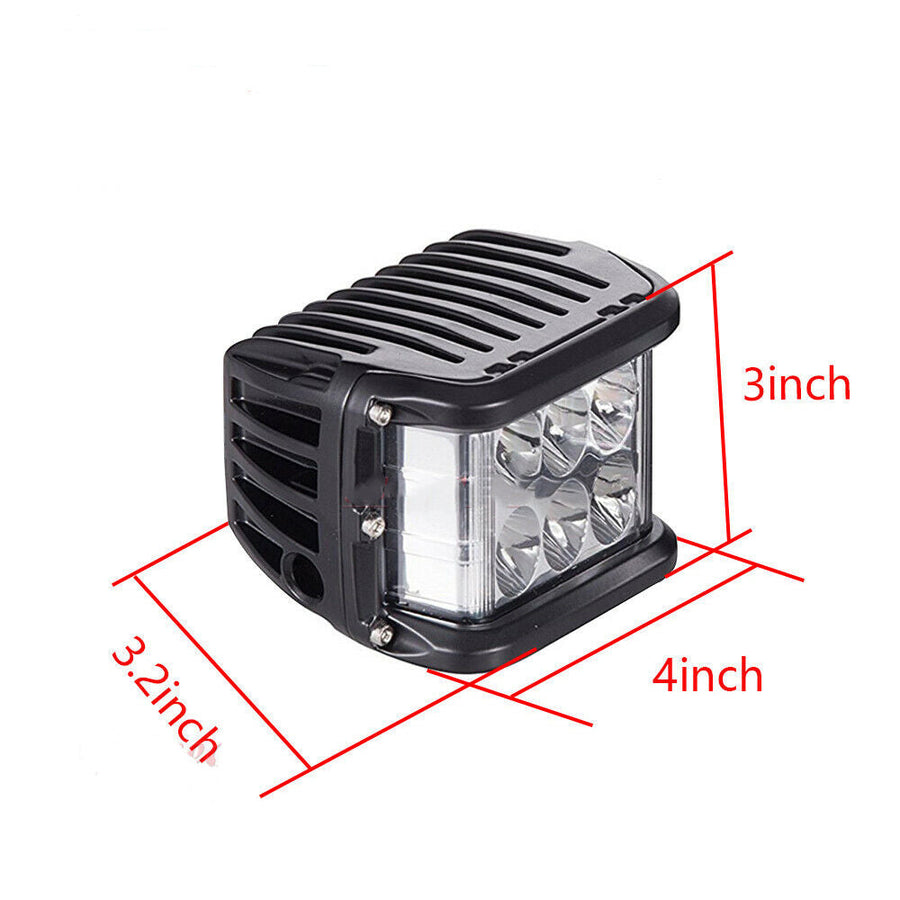 Ditch Side Shot 60W 6000k LED Light Pods Kit Fit for 4th Gen RAM 1500 2500 3500 U.S. Part One