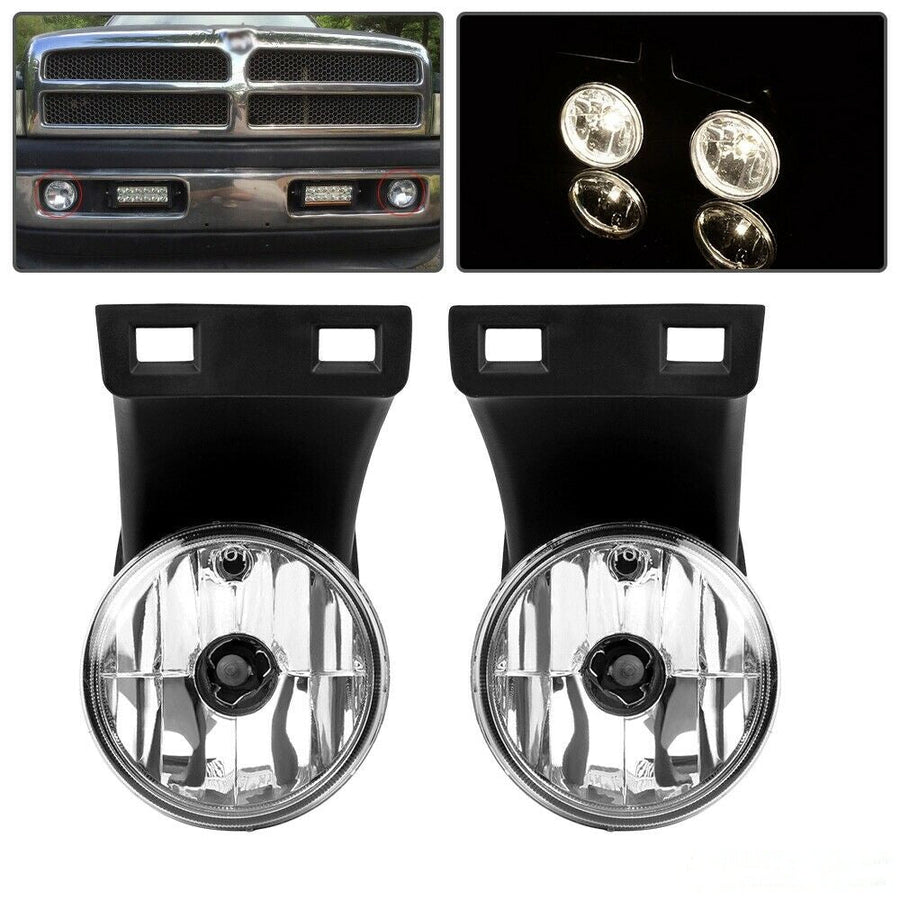 Clear Lens Bumper Fog Lights Lamps for 1994-2001 Dodge Ram U.S. Part One