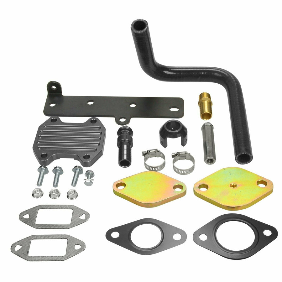 6.7 Cummins EGR Delete Cooler Throttle Valve Delete Kit Black for Dodge Ram 6.7L 2013 2014 2015 2016 2017 2018 2019 U.S. Part One
