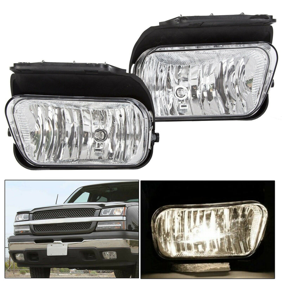 Smoke Tinted Fog Light Bumper Lamps for 2003-2006 Chevy Silverado 1500/2500/3500 HD U.S. Part One