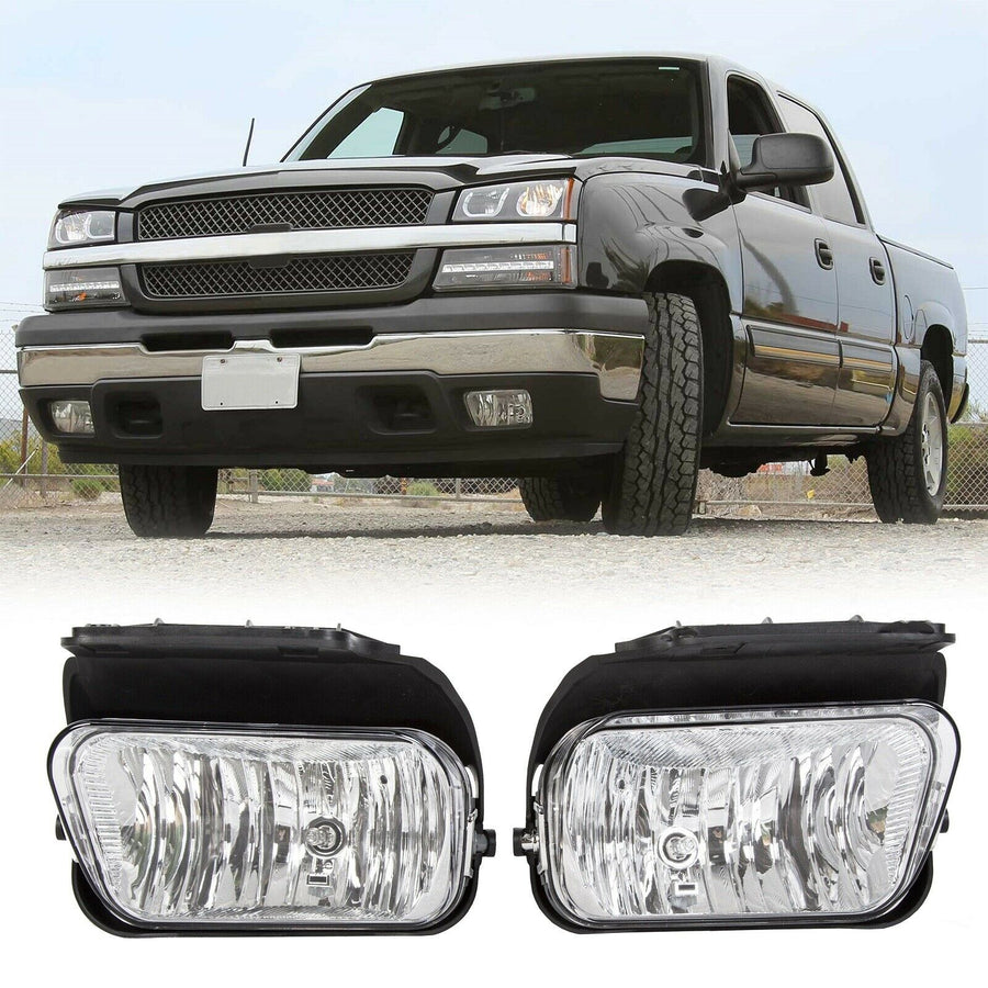 Smoke Tinted Fog Light Bumper Lamps for 2003-2006 Chevy Silverado 1500/2500/3500 HD U.S. Part One