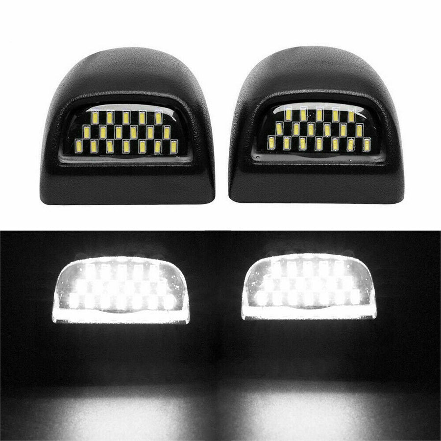 LED License Plate Lamp Bumper Lights 1500 2500HD 3500HD  for 1999-2014 Silverado Sierra U.S. Part One
