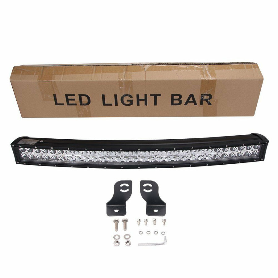 30 Inch Curved LED Bar+Cube Fog Light Front Bumper Kit FIT for 2003-2009 Dodge Ram 2500 3500 U.S. Part One