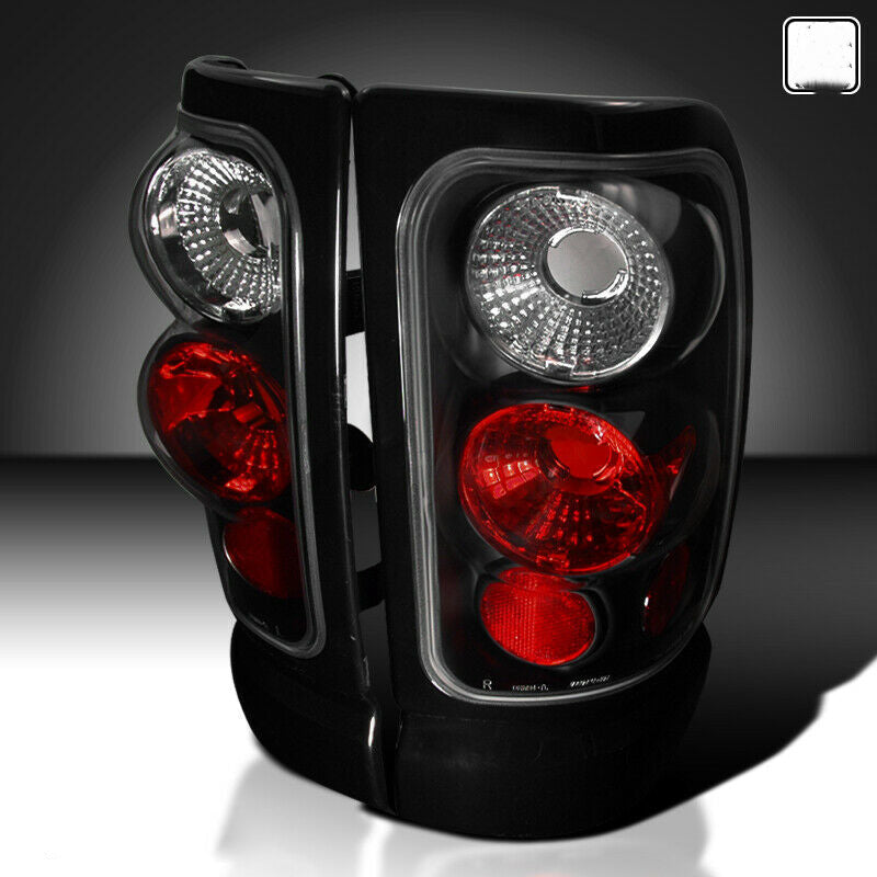 Brake Lamps Tail Lights Black Left+Right for 1994-2001 Dodge Ram 1500 2500 3500 U.S. Part One