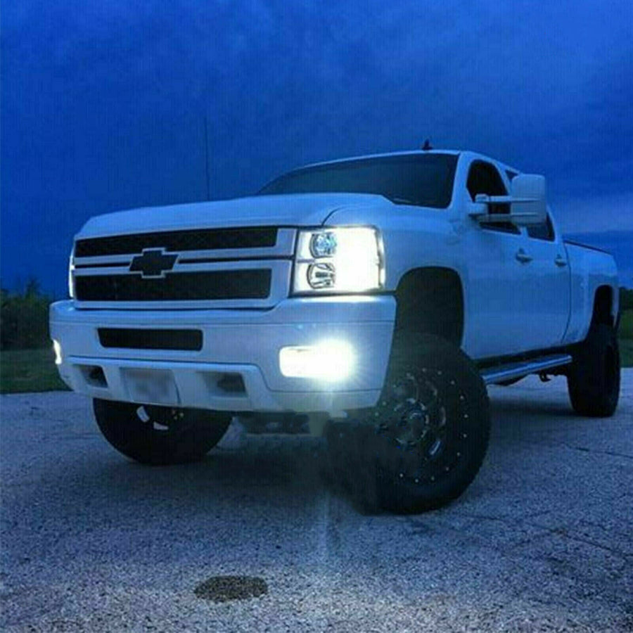 6000K LED Headlight Fog Light Bulbs for Chevy Silverado 1500 2500 3500 2007-2015 U.S. Part One