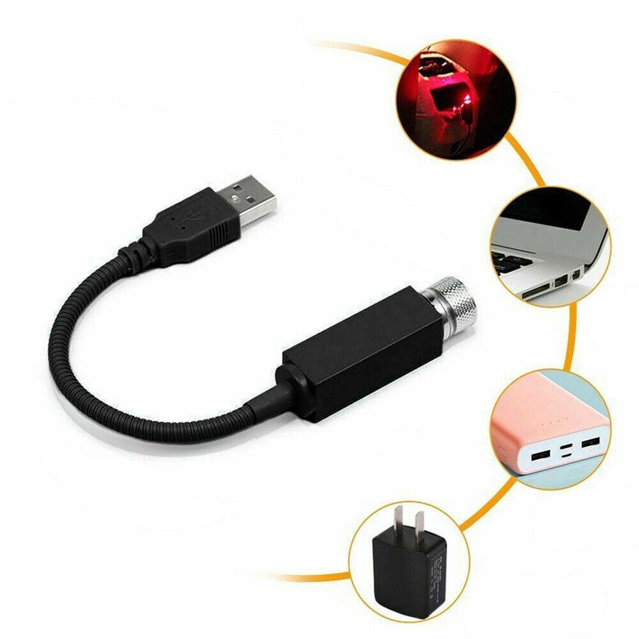 Car Roof Atmosphere Lamp for Ford F150 F250 USB LED  Ambient Star Starry Light Projector Accessories U.S. Part One