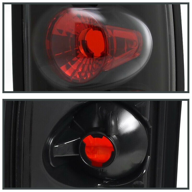 Brake Lamps Tail Lights Black Left+Right for 1994-2001 Dodge Ram 1500 2500 3500 U.S. Part One