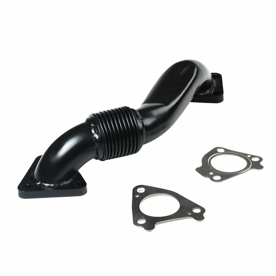 3 Inch Turbo Downpipe&Passenger Side Up-Pipe for LLY LBZ LMM LML 6.6L Duramax 2001-2016 GMC Sierra Silverado 2500 3500 HD 6.6L V8 Diesel U.S. Part One