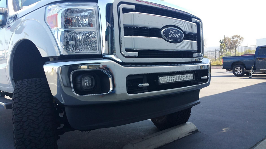 Light Bar Mount Brackets for Ford 2011-2016 F250 F350 F450 Off-road Lower Bumper 22" Light Bar Mount Brackets U.S. Part One
