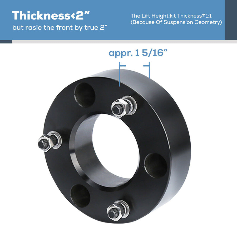 2" Front Leveling Lift Kit for 2007-2019 Chevy Silverado GMC Sierra GM 1500 U.S. Part One