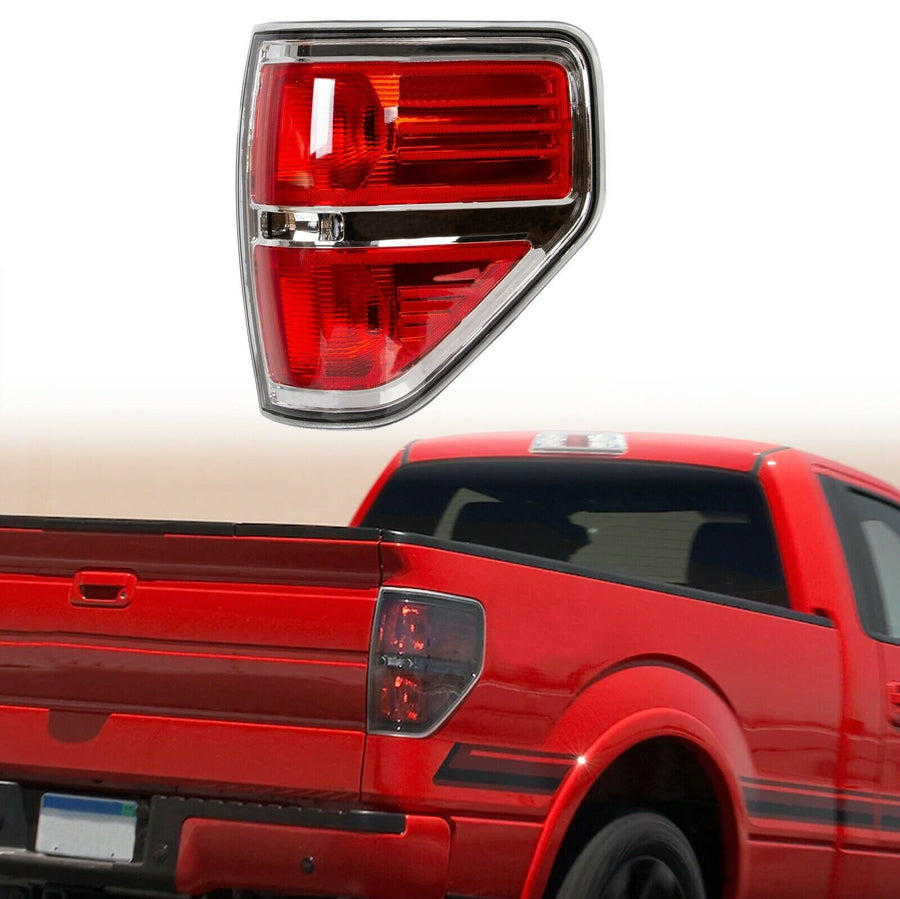 Chrome Trim Tail Lights Brake Lamp Right 10 11 12 13 for 09-2014 Ford F150 F150 U.S. Part One