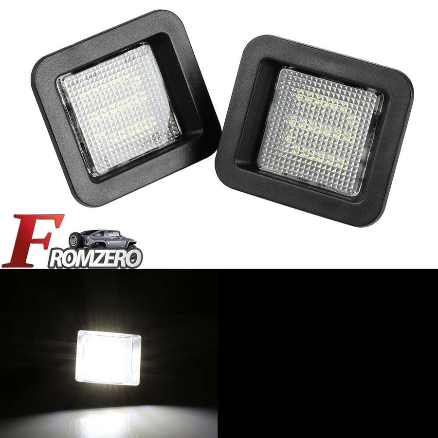 HIGH POWER LED Smoke License Plate Lights Bulbs Assembly for Ford F150 2015-2018 U.S. Part One