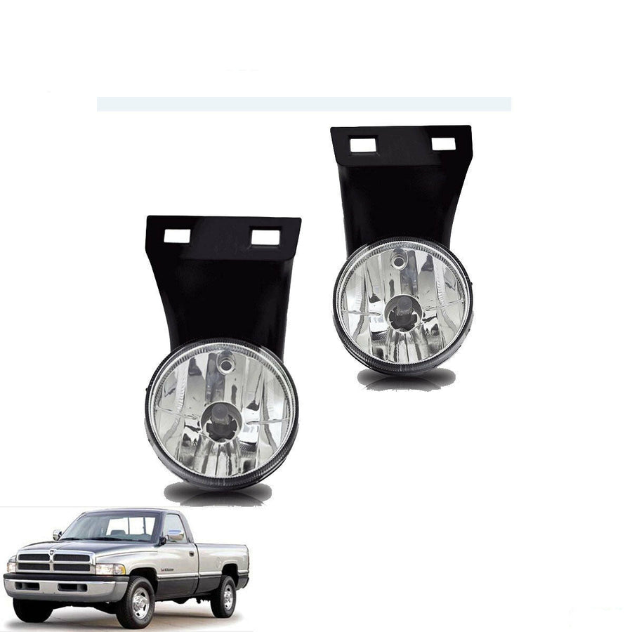 Clear Fog Lights and Replacement Bulbs for 1994-2001 Dodge Ram 1500 2500 3500 U.S. Part One