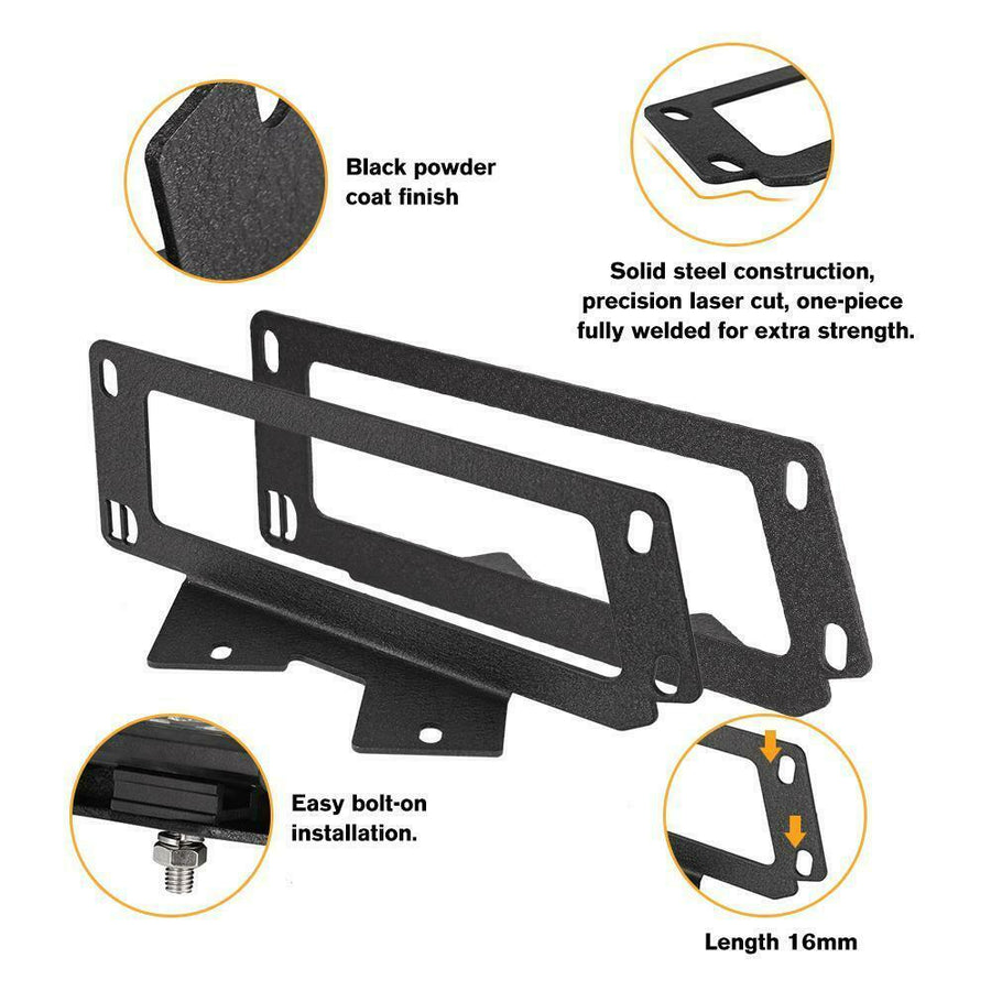 4 INCH LED Pods Fog light Lamp + Mounts Set for 2010-2018 Dodge Ram 2500/3500 U.S. Part One