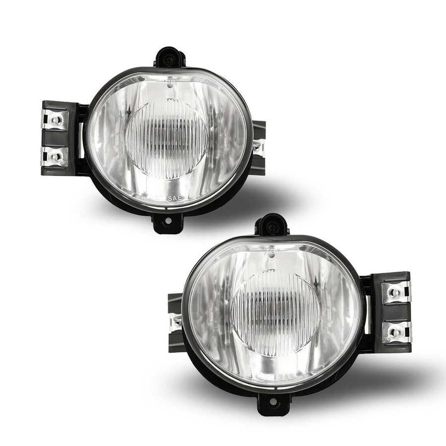 Pair Bumper Fog Light Lamp OE Replacement DOT Clear Lens Fit for 2002-2009 Dodge Ram U.S. Part One