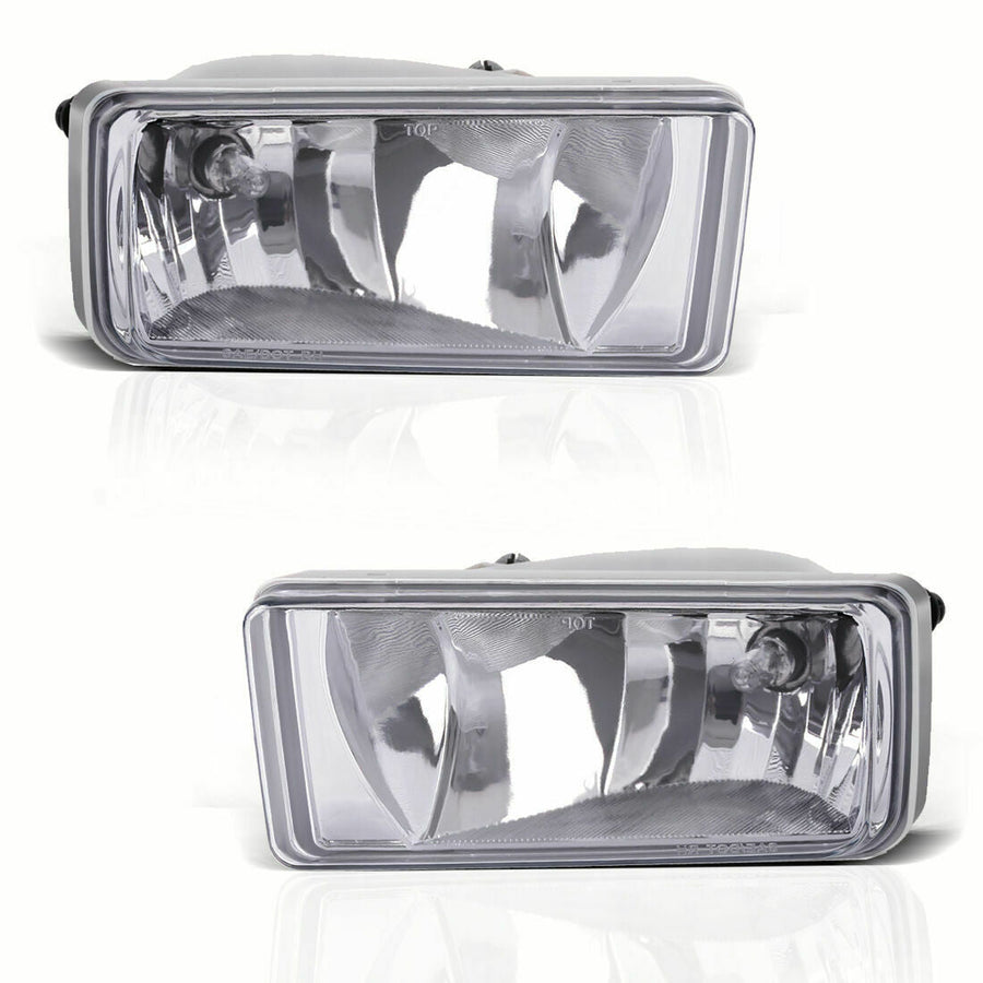 Clear Bumper Fog Lights Lamps1500 2500 HD Fits Chevy Silverado 2007-2013 U.S. Part One