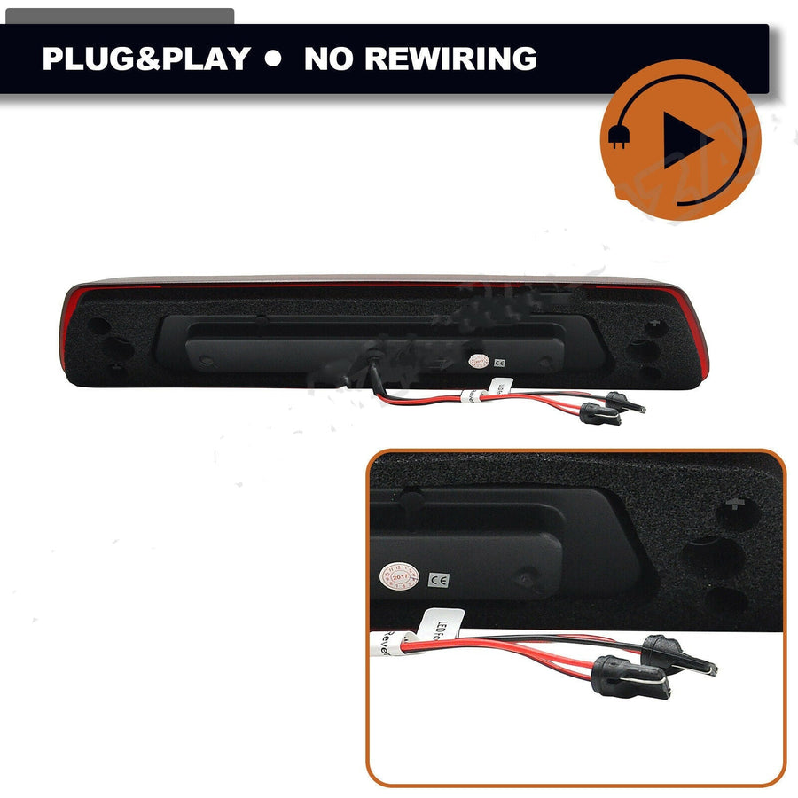 LED Red 3rd Brake Lamp Roof Cargo Light White for 2009-2014 Ford F150 U.S. Part One