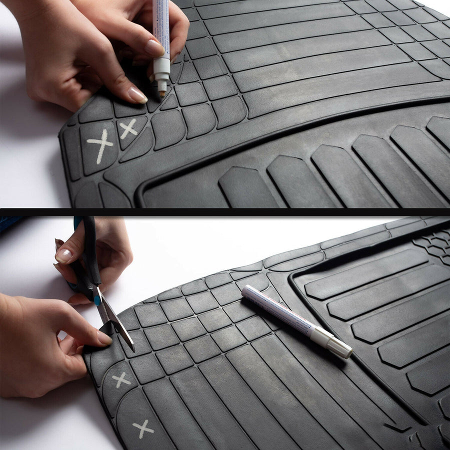 BMW X5 Waterproof Rubber 3D Molded Black Floor Mats Liner Protection 5 Pcs. U.S. Part One