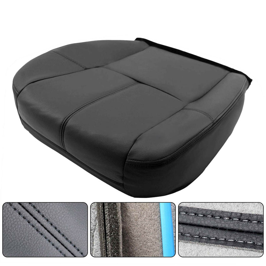 Chevy Silverado 1500 2500 Driver Bottom Seat Cover Black 2007-2013 U.S. Part One