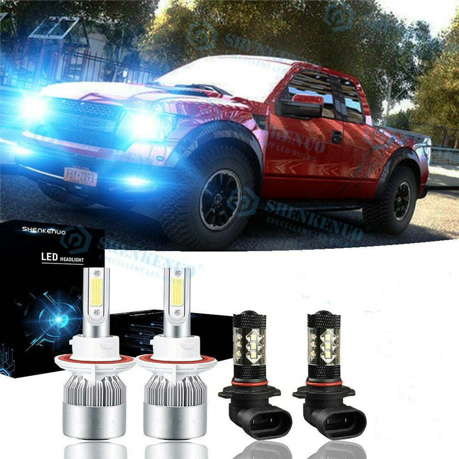 Fog Light 8000K LED Bulbs 4x+ Headlight High Low for 2005-2007Ford F-150 U.S. Part One