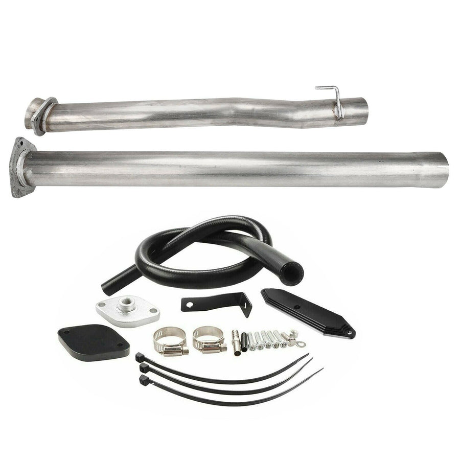 6.7 Powerstroke 4 Inch DPF CAT Pipe EGR Delete Kit for 11-17 Ford F250 350 6.7L Power Stroke U.S. Part One