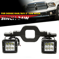 Thumbnail for Backup Rear Bumper Reverse LED Light Tow Hitch Kit  for Dodge Ram 1500/2500/3500 U.S. Part One