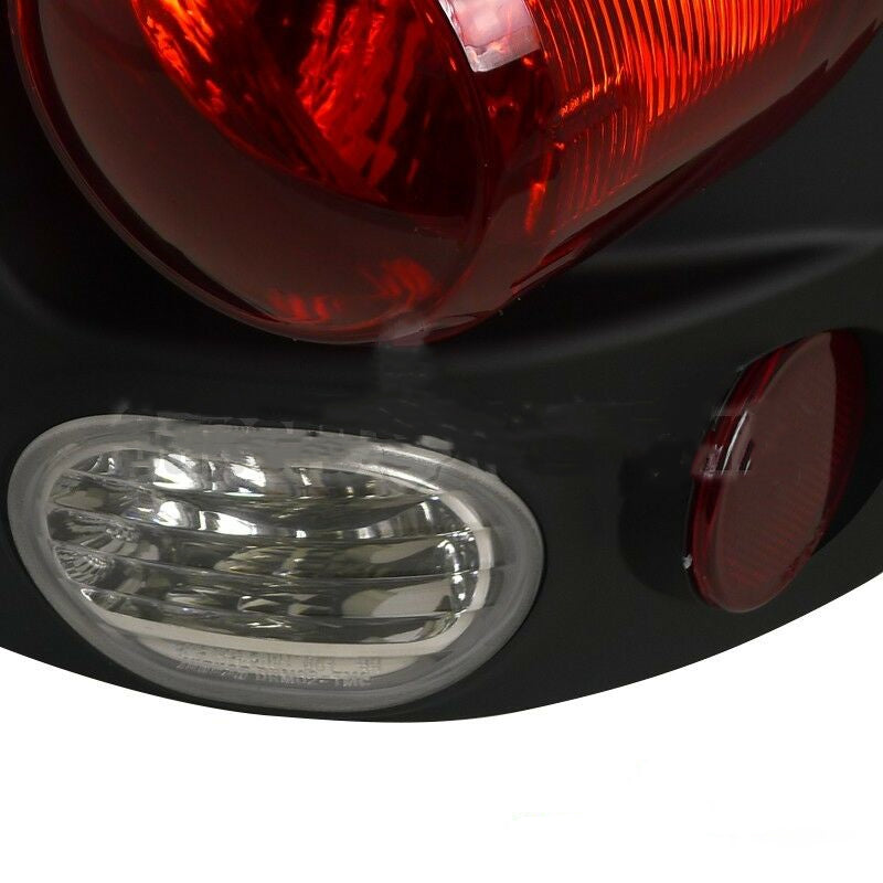 Rear Tail Lights Brake Lamps Black Pair Fits for 2002-2006 Dodge Ram 1500 2500 3500 U.S. Part One