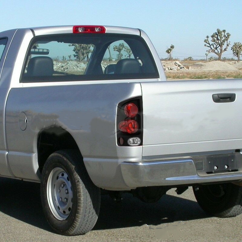 Rear Tail Lights Brake Lamps Black Pair Fits for 2002-2006 Dodge Ram 1500 2500 3500 U.S. Part One