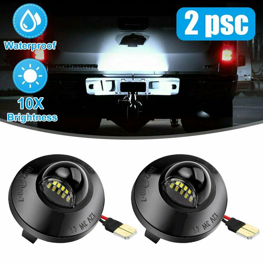 2x LED License Plate Light Lamp Assembly Replacement For Ford F150 F250 F350 U.S. Part One
