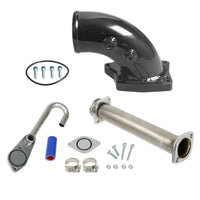 Thumbnail for 6.0L Powerstroke Diesel EGR Bypass Delete Kit&Intake Elbow Black Power stroke Diesel For 03-07 Ford F250 F350 F450 F550