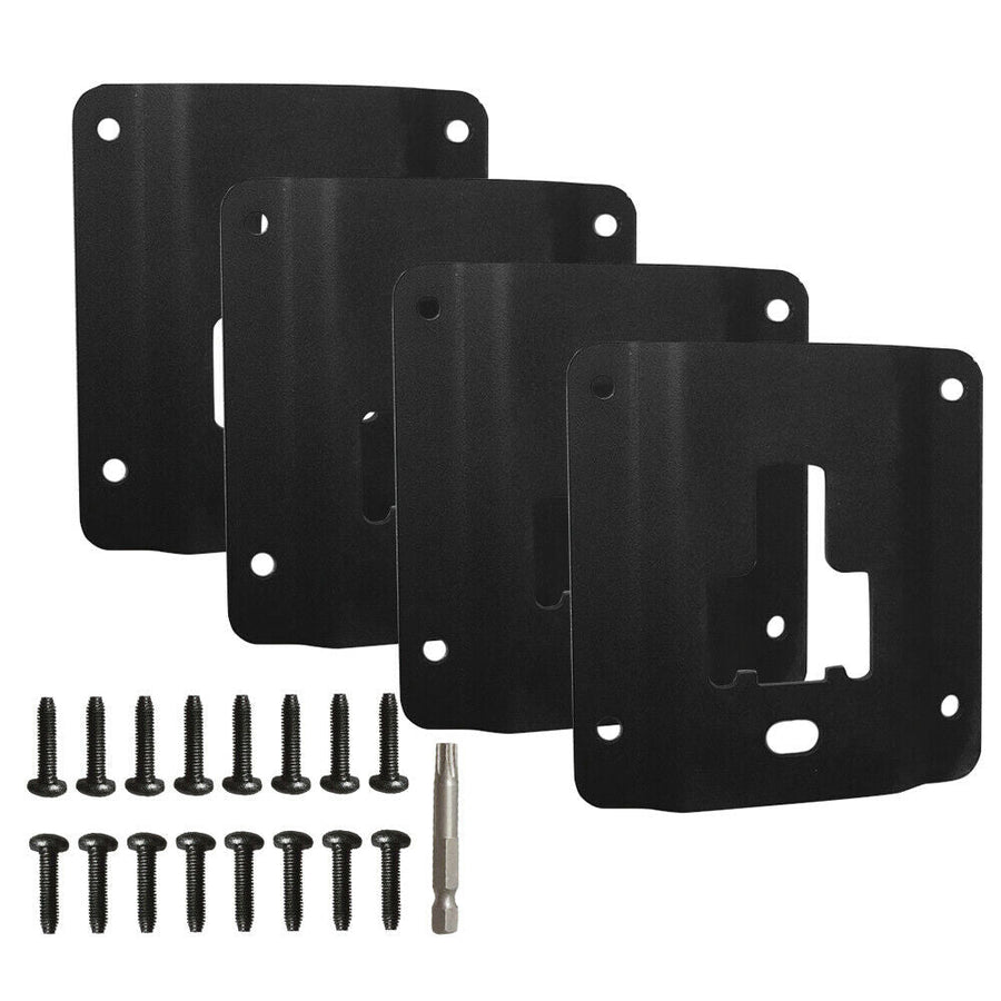 Tie Down Brackets Truck Bed Cargo for 2015-2019 Ford F150 F250 F350, Standard Bed Interface Plate Set 4 with 16 Anti-Theft Screws US Part One