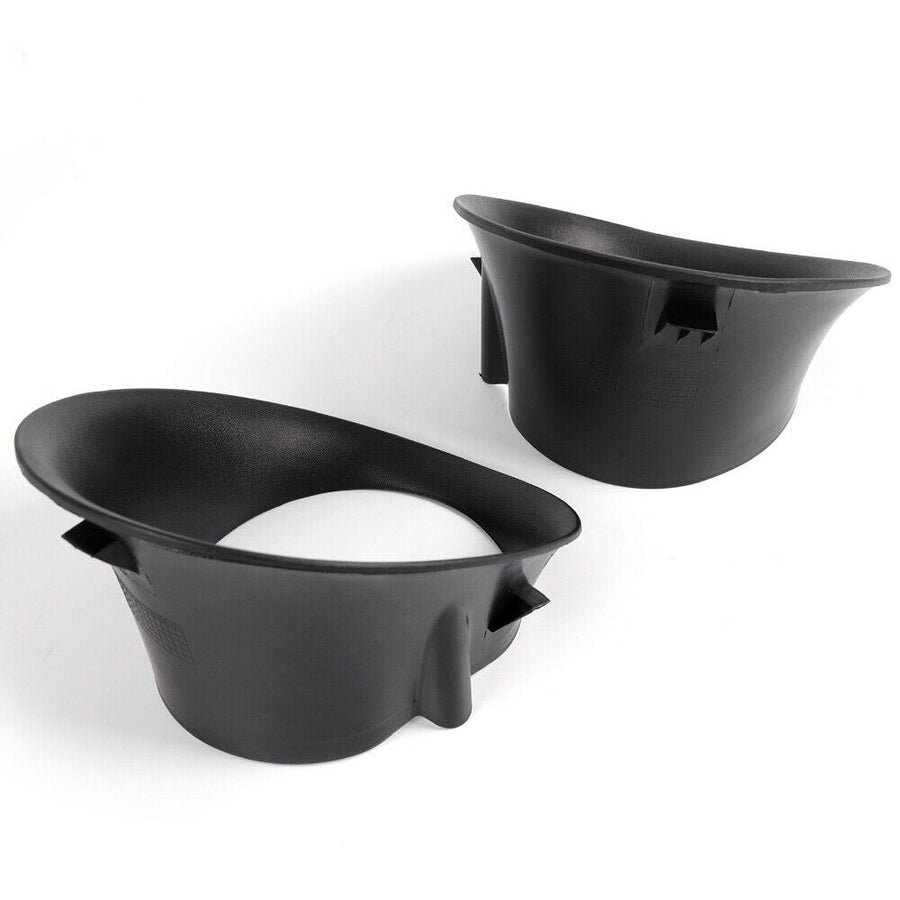 Pair Fog Light Bezel Black Lh Rh for 02-08 Dodge Ram 1500 2500 3500 2003-2009 U.S. Part One