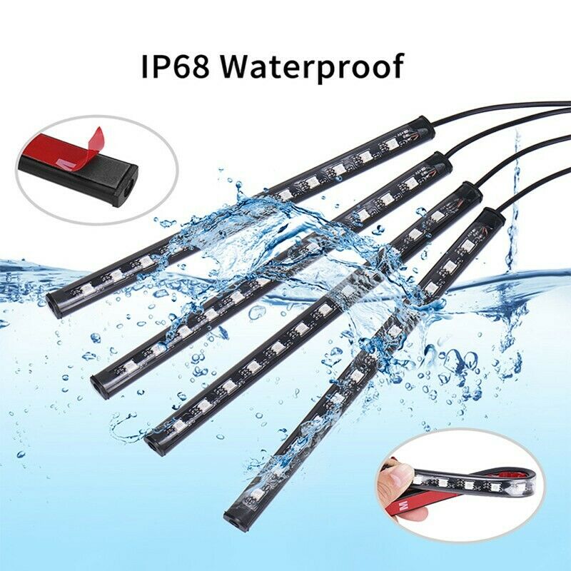 Atmosphere Light RGB 48 LED Car Accessories Interior for Ford F150 F250 Strip APP Bluetooth Control U.S. Part One