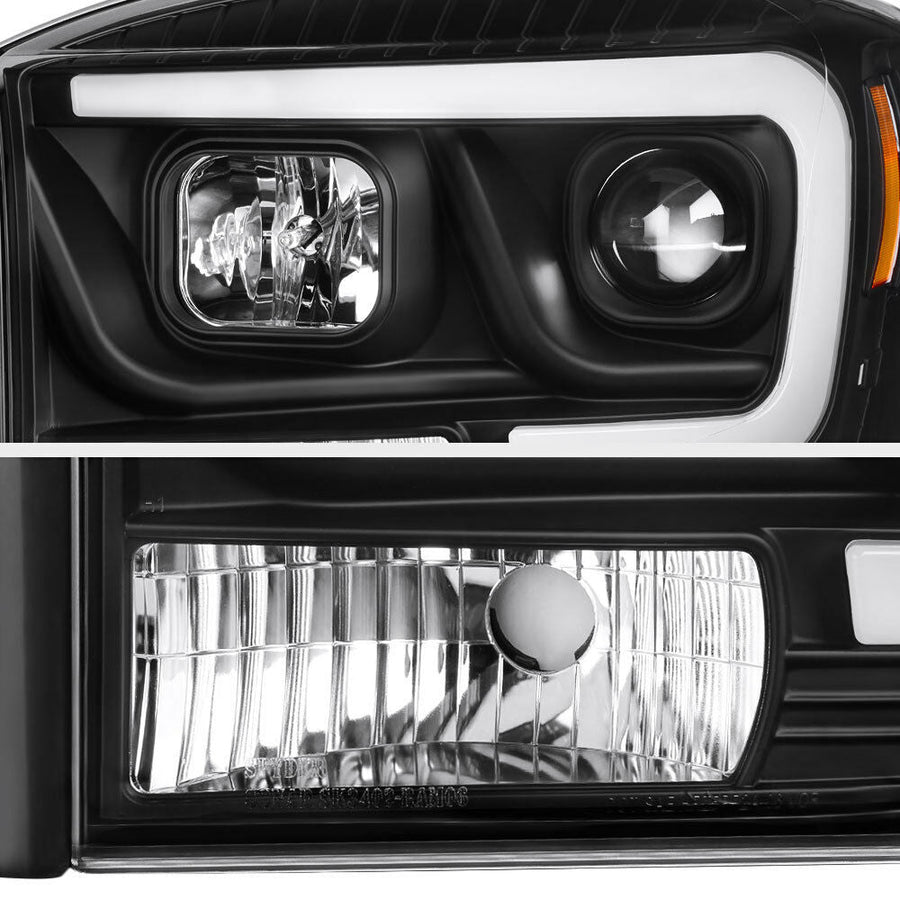 Black LED DRL Tube Projector Headlight Lamp for Dodge Ram 1500 2006 2007 2008 Ram 2500 3500 2006 2007 2008 2009 U.S. Part One