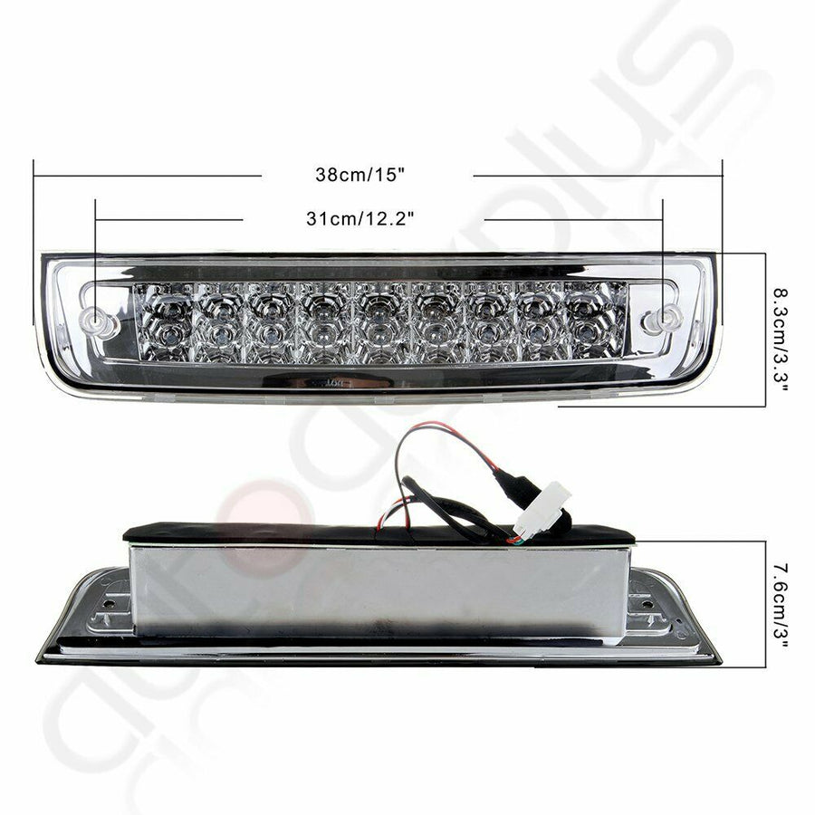 LED 3RD Brake Light W/ Clear Lens for 2014-2017 Dodge Ram 1500 2500 3500 U.S. Part One