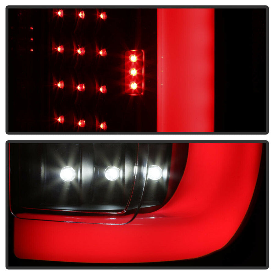 Black 2017-2019 Ford F250 F350 SuperDuty LED Light Tube Tail LIghts Backup Lamps U.S. Part One