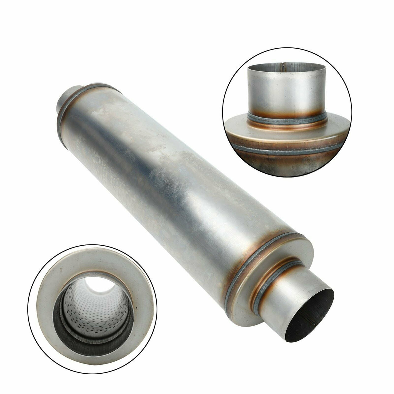 6.7 Cummins DPF EGR DEF Delete Kit 4"+4" Diesel Muffler for 2010-2014 Dodge Ram 2500 3500