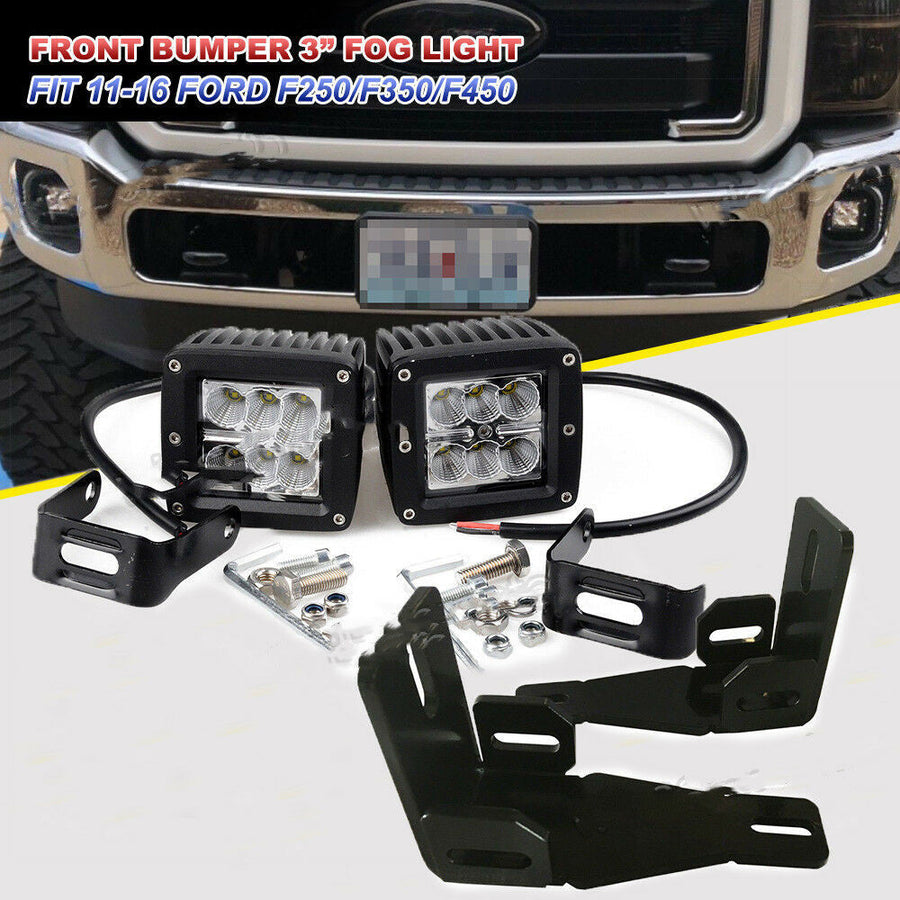 Super Duty Front Hidden Bumper LED Light Bar Upgrade Kit fit Ford F250 F350 F450 U.S. Part One