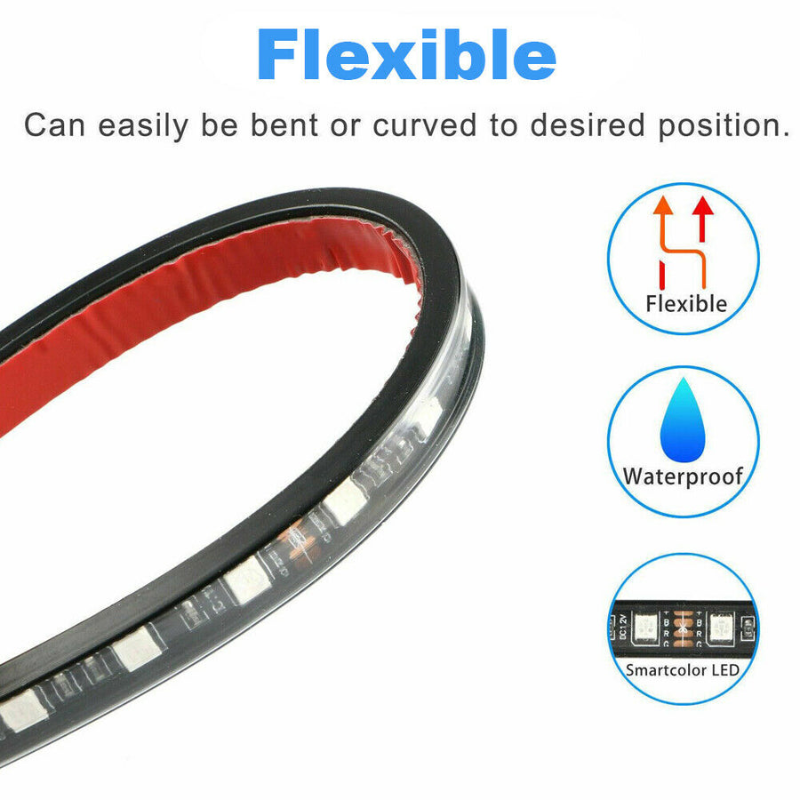 Atmosphere Light RGB 48 LED Car Accessories Interior for Ford F150 F250 Strip APP Bluetooth Control U.S. Part One